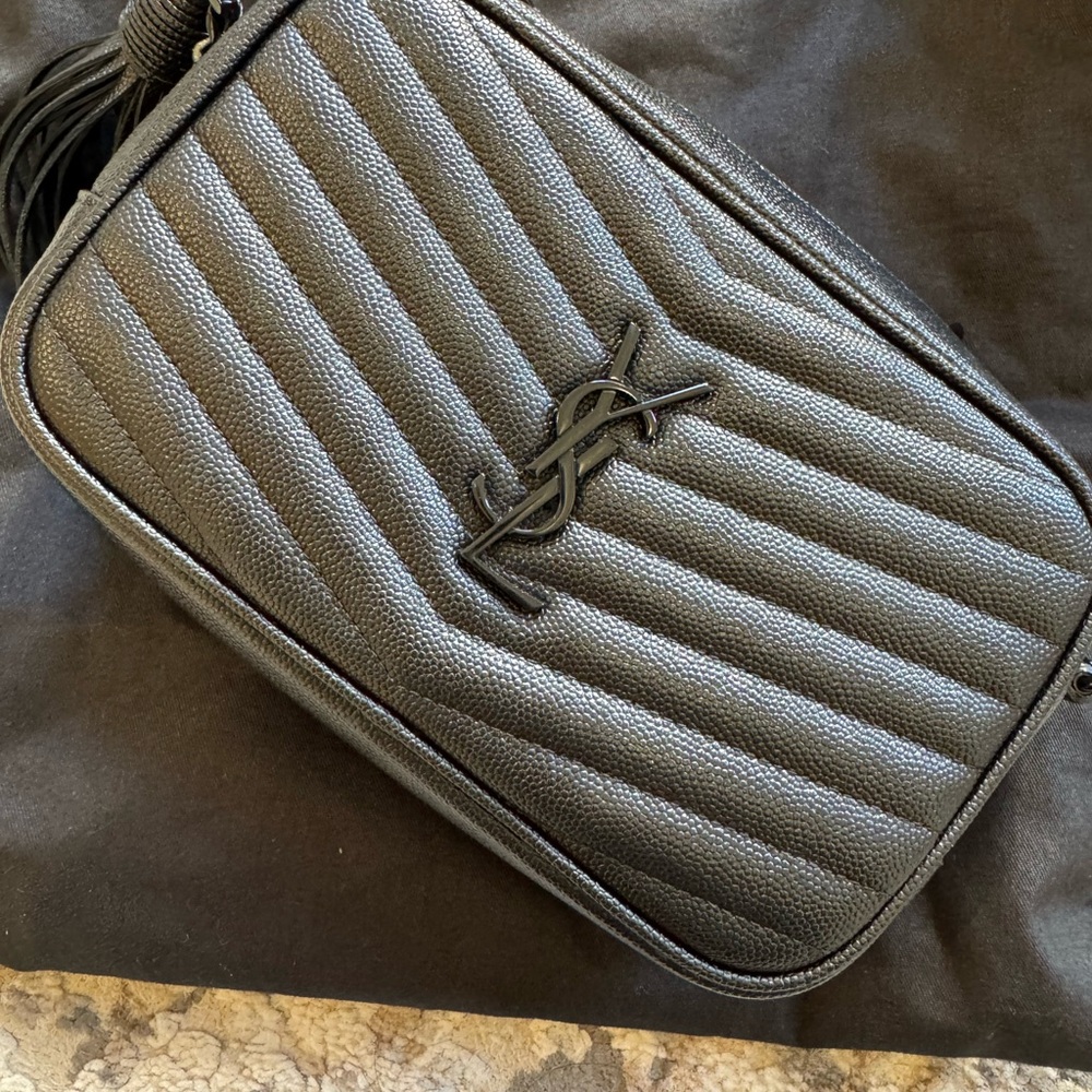 Yves Saint Laurent Black Quilted Men's Bag